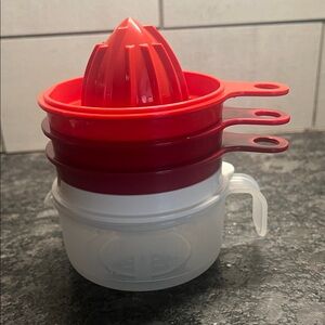 Tupperware All in One Juicer/Grater/egg Separator.  Cook’s Maid set